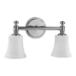 Quorum Light Satin Opal Vanity, Chrome 5122-2-14. Fixed Price $80.80.