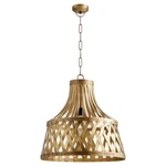 Quorum 1 Light Cross Prattern Pendant, Artisan's Brass 82-75. Fixed Price $276.80.