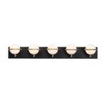 Maxim 21605SWBKGLD Revolve 34" Wide Led Bathroom Vanity Light - Black/gold/white. Fixed Price $229.90.