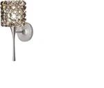 Wac Lighting WS57LED-G539BI/BN Mini Haven Torch Wall Sconce Crystal, Black Ice. Fixed Price $39.00.