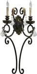 Quorum International 5357-2 Silver Rio Salado 2-LIGHT Wall Sconce. Fixed Price $240.00.