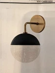 Pottery Barn Dixie Round Glass Sconce-brass-open Box. Fixed Price $109.00.