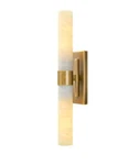 Hemali 23" Antique Brass Wall Sconce Bronze Marble Vanity Light. Fixed Price $99.95.