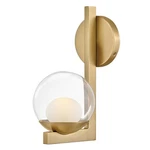 Hinkley Lighting Sunni 1 Sconce, Lacquered Brass/clear Dome 57440LCB-LL. Fixed Price $189.00.