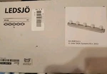 Ikea 703.286.26 Ledsjo Wall Lamp, Stainless Steel 24" Brand New. Fixed Price $29.99.