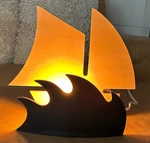 Justice Design Lighting Sail Boat Ship Contemporary Nautical Collection 12 Wall. Fixed Price $49.99.