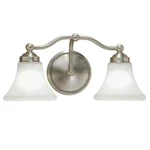 Norwell Soleil 2-LIGHT Brush Nickel Wall Sconce. Fixed Price $97.87.