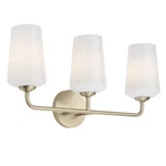 Progress Lighting Celino Collection Threelight Vanity With White Glass. Fixed Price $83.70.