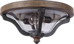 Ashwood 2-LIGHT Outdoor Flush Mount Ceiling Light, Textured Black/whiskey Barrel. Fixed Price $322.99.