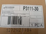 Progress Lighting Channel Glass Series Two-light Bath Bar White P3111-30. Fixed Price $35.00.