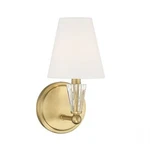 Savoy House 1-LIGHT 5.5" Wall Sconce, Natural Brass M90102NB. Fixed Price $112.00.