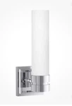Park Harbor Como Polished Chrome 1 Light Bathroom Sconce W Frosted Glass Shade. Fixed Price $74.99.