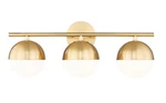 Z-lite 7517-3V Realm Sphere Light 24"W Vanity Gold. Fixed Price $248.20.
