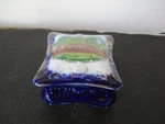 Circa 1910 Souvenir Lidded Dresser Box Flower Library Watertown New York #. Fixed Price $14.00.