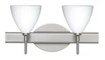 Besa Lighting 2SW-177907-LED-SN Mia Bathroom Vanity Satin Nickel. Fixed Price $504.00.