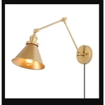 Lnc Wollemia 1-LIGHT Modern Gold Swing Arm Wall Sconces New Fixture. Fixed Price $35.10.