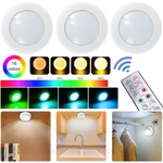 3PC Wireless Led Puck Cabinet Lighting Kitchen Under Counter Us. Fixed Price $10.70.
