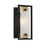 Savoy House 9-1697-1 Hayward 12" Tall Wall Sconce Matte Black / Warm Brass. Fixed Price $202.00.
