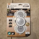 Prolink Ez Linkable Plug-in Led White Puck Light With High/low Switch 3-PAC. Fixed Price $34.97.