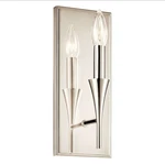 Kichler Alvaro 12" Tall Bathroom Sconce Polished Nickel 52694PN Light Wall. Fixed Price $99.99.