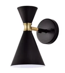 Cattleya CA1966-WB 1-LIGHT Black Wall Sconce With Brass Accents. Fixed Price $44.98.