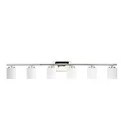 Progress Lighting Replay 48-IN 6 -light Polished Nickel Vanity. Fixed Price $150.00.