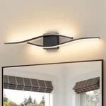 Jusheng 31.5" Black Led Bathroom Vanity Light Bar W/ Dimmable 5-CCT Adjustable. Fixed Price $39.99.
