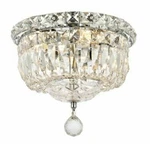 Bathroom Bedroom Hallway Kitchen Chrome Foyer Crystal Flush Mount 4 Light 10". Fixed Price $300.52.