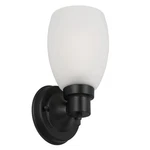 Design House Lydia Wall Sconce, 1 Light, Frosted Glass, Dimmable, Matte Black. Fixed Price $48.99.