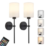 Battery Operated Wall Sconces Set Of Two,wireless Rechargeable Light Wit.... Fixed Price $80.26.