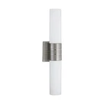 Nuvo 60-2936 Vertical Wall Sconce Link 2-LIGHT Tube White Glass Brushed Nickel. Fixed Price $176.99.