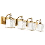 Ralbay Crystal Vanity 4-LIGHTS 31.5''GOLD Bathroom Lighting Fixtures. Fixed Price $96.59.