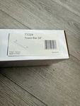 Delta 73324 Kayra 24" Towel Bar Wall Mounted Bathroom Fixture Chrome *scratches*. Fixed Price $20.69.