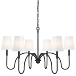 Z-lite 4505-6 Jisele Light 42"W Chandelier Black. Fixed Price $516.00.