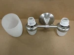 Murray Feiss Wall Sconce 2 Fixture Broken Shade Modern Hall Entry Lighting. Fixed Price $194.99.