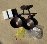 Restoration Hardware Outdoor Dual Sconce With Bulbs. Fixed Price $80.00.