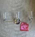 Park Harbor Hesby 3-LIGHT 15" Bathroom Vanity Light, PHVL3163PC -polished Chrome. Fixed Price $98.99.