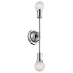 Kichler 43195CH Armstrong 16.75" 2-LIGHT Wall Sconce In Chrome. Fixed Price $134.99.