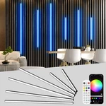 Lichaser Rgb Black Smart Recessed Lighting For Acoustic Panel, 6 Pcs Wifi Led.... Fixed Price $133.72.