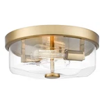 Luminzone Gold Flush Mount Ceiling 2-LIGHT, Brushed. Fixed Price $93.72.