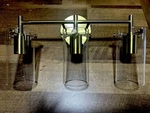 3 Light Vanity Fixtures, Polished Chrome Bathroom Wall Sconces, Modern .... Fixed Price $49.99.