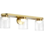 Dainolite Lighting NAD-1930LEDW-AGB Nadine Bathroom Vanity Aged Brass. Fixed Price $262.40.