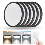 Flush Mount Ceiling Light 12 Inch 24W Dimmable 6 Pack Black Yelioled Slim. Fixed Price $89.99.