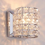 Modern Chrome Crystal Wall Sconces, Elegant Bathroom Vanity Light Fixtur.... Fixed Price $40.82.