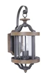 Textured Black Whiskey Barrel Two Light Outdoor Wall Lantern From The Ashwood. Fixed Price $525.50.