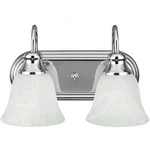Sea Gull Lighting Windgate 2-LIGHT Bath Vanity Up Fixture Chrome. Fixed Price $40.05.