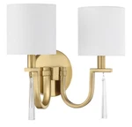 Craftmade Fortuna 58262-SB Light Wall Sconce Satin Brass Modern Vanity. Fixed Price $89.99.