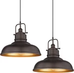 2 Pack Large Kitchen Pendant Lights 17.7 Inch, Farmhouse Industrial Metal. Fixed Price $79.95.