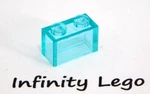 20 Lego Trans-light Blue Brick 1 X Without Bottom Tube (3065 35743 3004). Fixed Price $5.37.