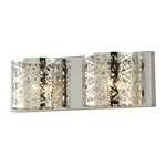 Carterton 2-LIGHT Chrome Vanity With Crystal Accents By Home Decorators C.. Fixed Price $54.40.